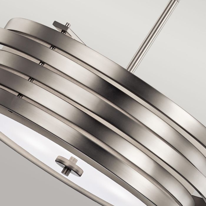 Roswell 3 Light Pendant - Brushed Nickel