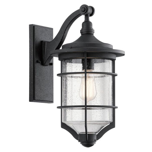 Royal Marine 1 Light Medium Wall Lantern - Distressed Black