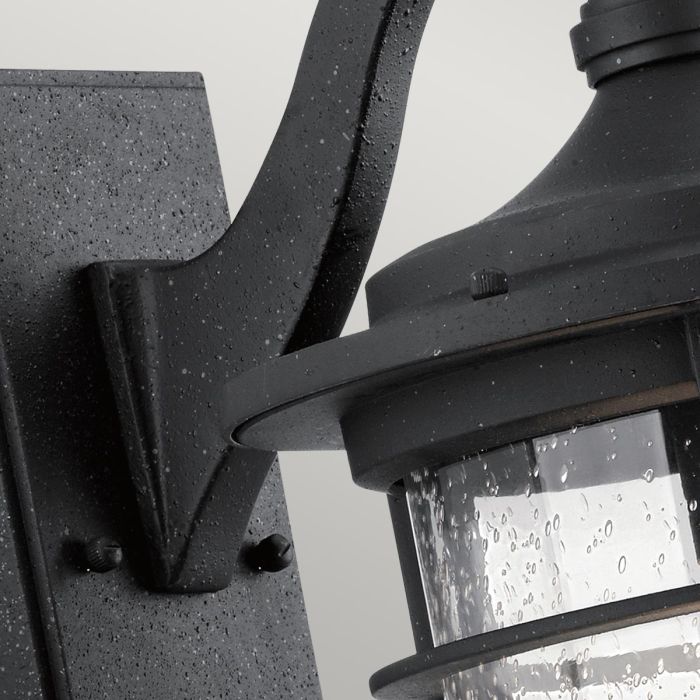 Royal Marine 1 Light Medium Wall Lantern - Distressed Black
