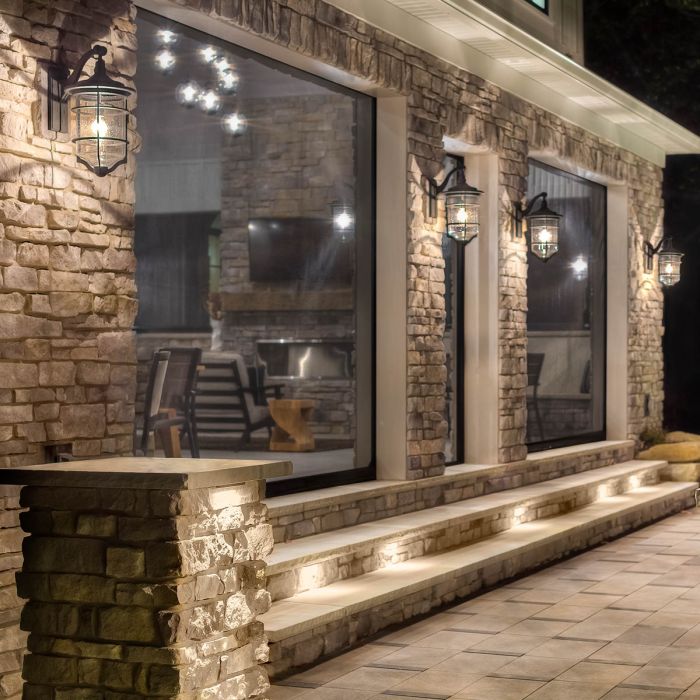 Royal Marine 1 Light Medium Wall Lantern - Distressed Black