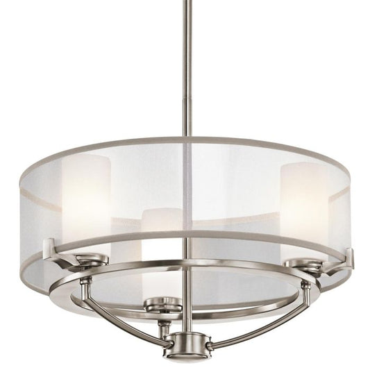 Saldana 3 Light Chandelier - Classic Pewter
