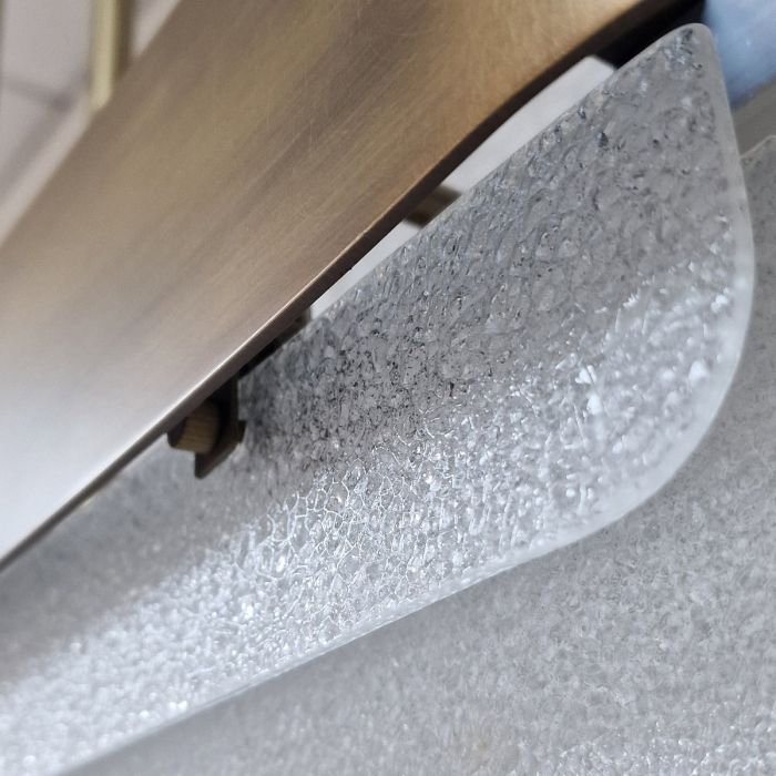 Serene 2 lt LED Chandelier - Natural Brass