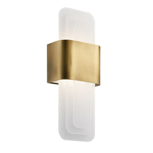 Serene 1 ltLED Wall Light - Natural Brass