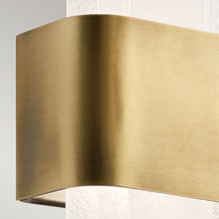 Serene 1 ltLED Wall Light - Natural Brass