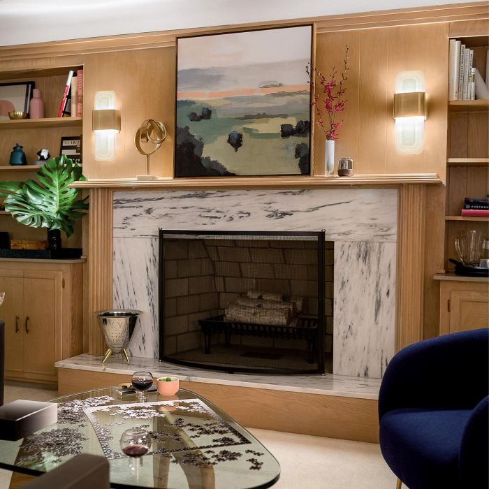 Serene 1 ltLED Wall Light - Natural Brass