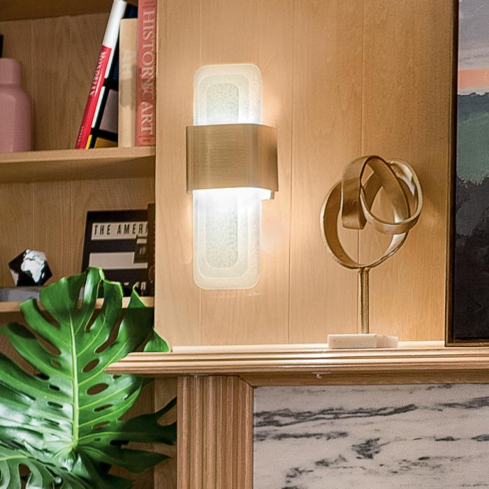 Serene 1 ltLED Wall Light - Natural Brass