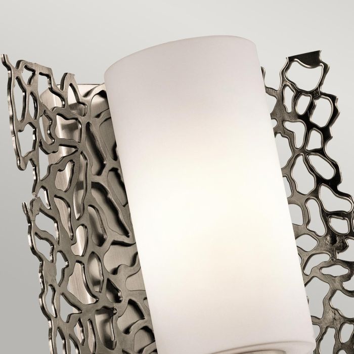 Silver Coral 1 Light Wall Light - Classic Pewter