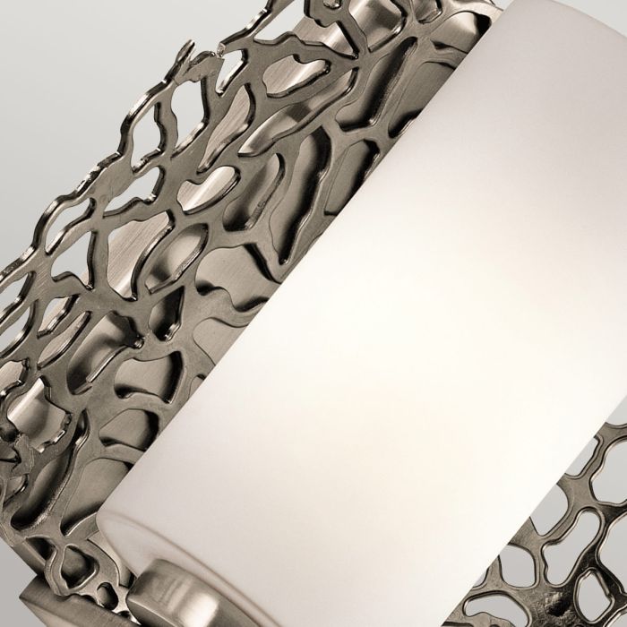 Silver Coral 1 Light Wall Light - Classic Pewter