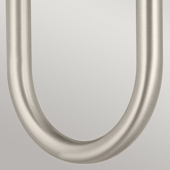 Solia 1 lt Wall Light in Brushed Nickel with black accent - Brushed Nickel & Black