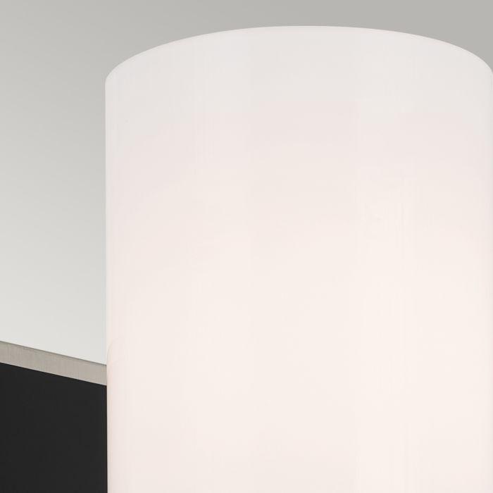 Solia 1 lt Wall Light in Brushed Nickel with black accent - Brushed Nickel & Black