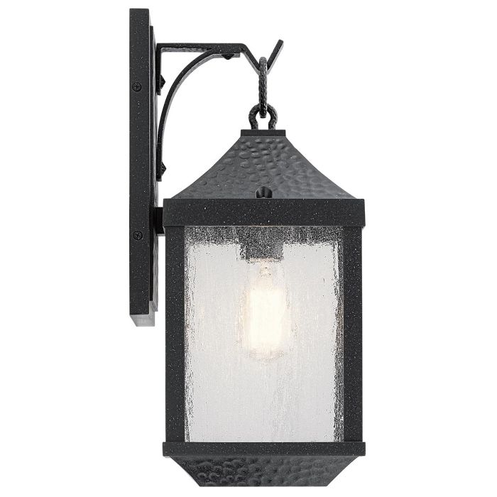 Springfield 1 Light Medium Wall Lantern - Distressed Black