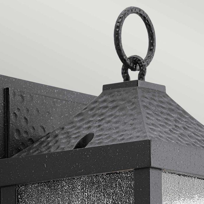 Springfield 1 Light Small Wall Lantern - Distressed Black