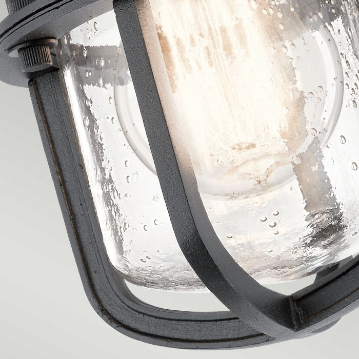 Suri 1 Light Porch/Pedestal Lantern - Textured Black