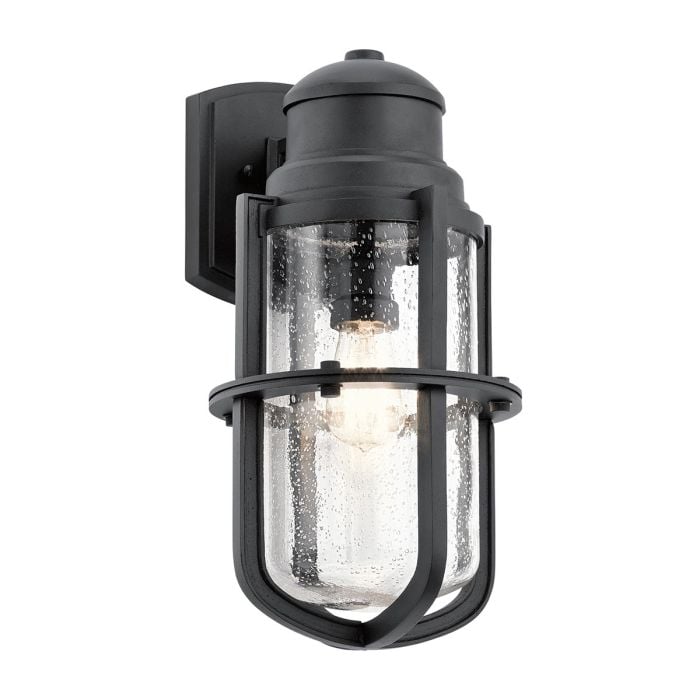 Suri 1 Light Large Wall Lantern - Textured Black
