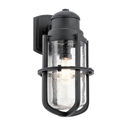 Suri 1 Light Large Wall Lantern - Textured Black