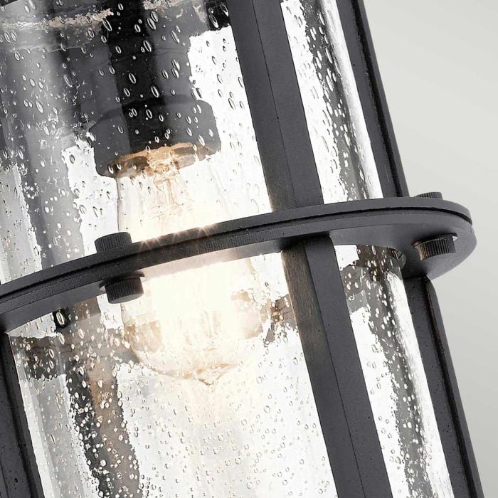 Suri 1 Light Large Wall Lantern - Textured Black