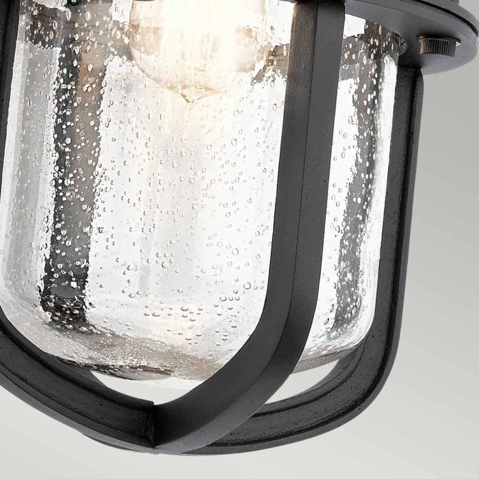 Suri 1 Light Large Wall Lantern - Textured Black