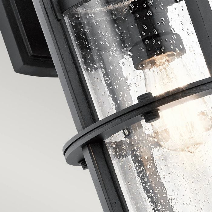 Suri 1 Light Large Wall Lantern - Textured Black