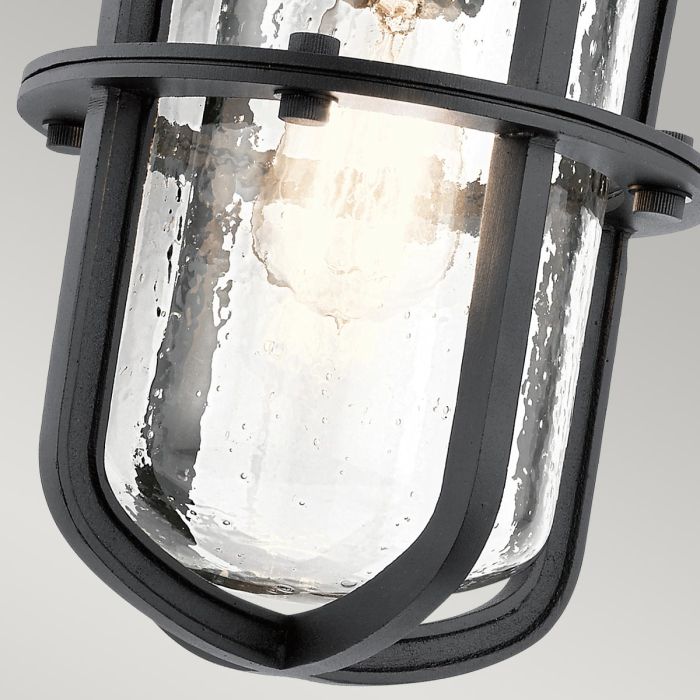 Suri 1 Light Medium Wall Lantern - Textured Black