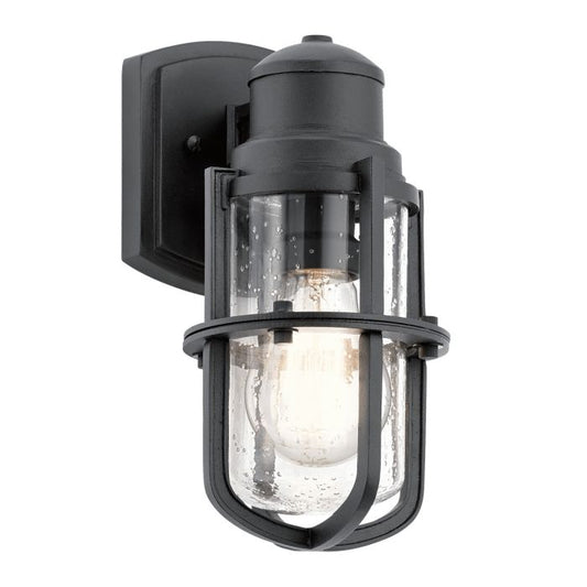 Suri 1 Light Small Wall Lantern - Textured Black