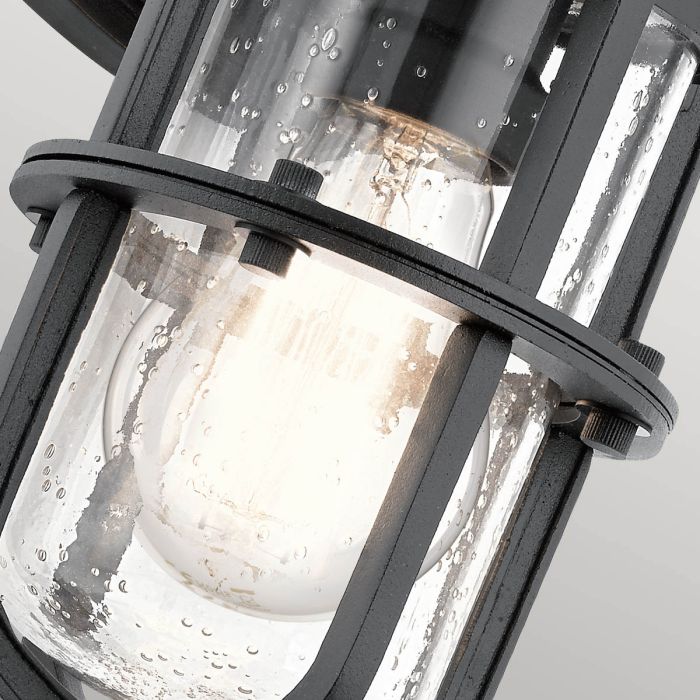 Suri 1 Light Small Wall Lantern - Textured Black