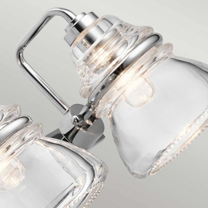 Talland 3 Light Wall Light - Polished Chrome