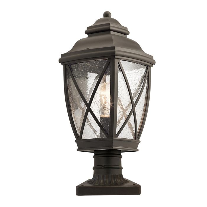 Tangier 1 Light Medium 7.5" Pedestal - Olde Bronze