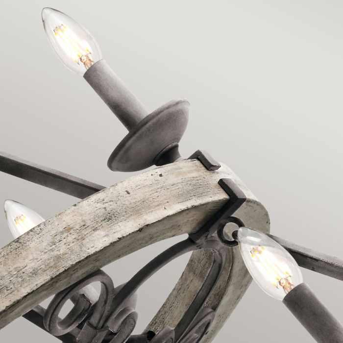 Taulbee 15 Light Chandelier - Weathered Zinc