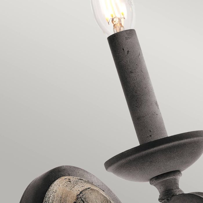 Taulbee 1 Light Wall Light - Weathered Zinc