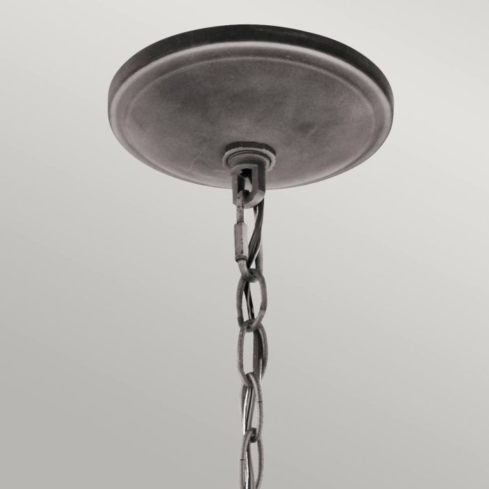 Taulbee 6 Light Chandelier - Weathered Zinc