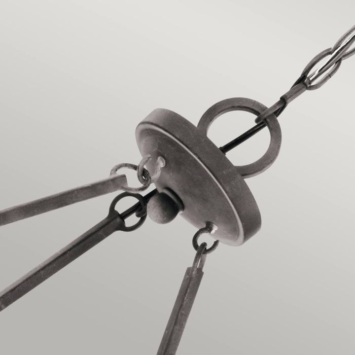 Taulbee 6 Light Chandelier - Weathered Zinc