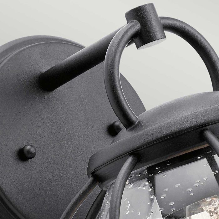 Vandalia 1 Light Wall Lantern - Textured Black