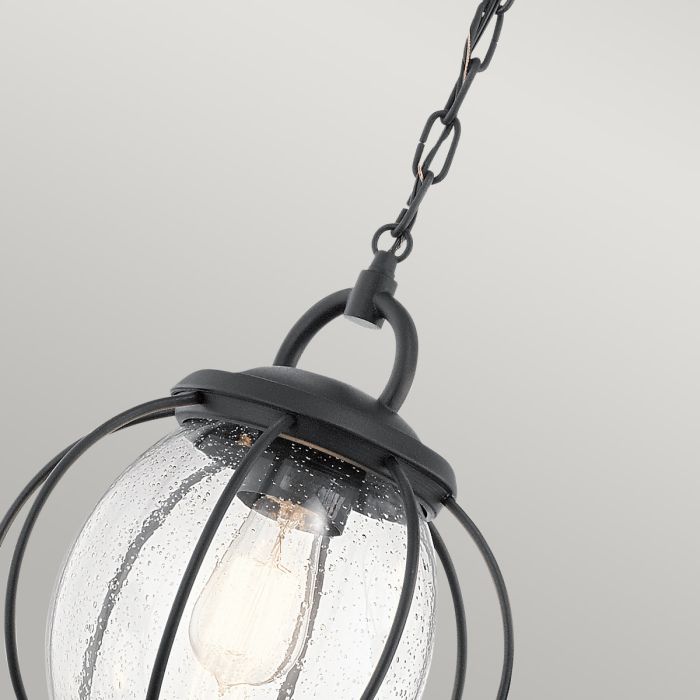 Vandalia 1 Light Medium Chain Lantern - Textured Black