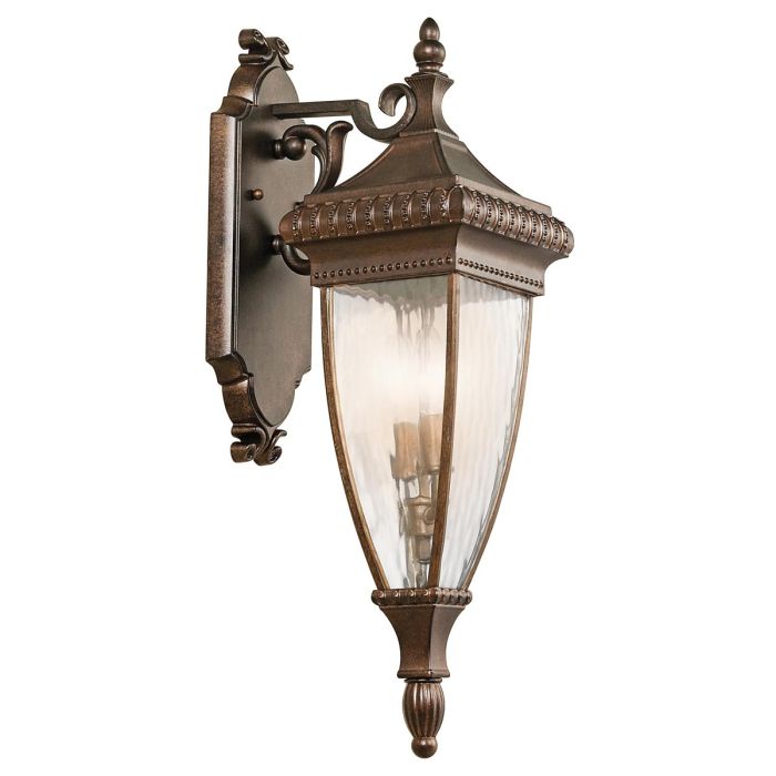 Venetian Rain 2 Light Medium Wall Lantern - Brushed Bronze