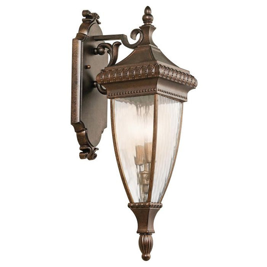 Venetian Rain 2 Light Medium Wall Lantern - Brushed Bronze