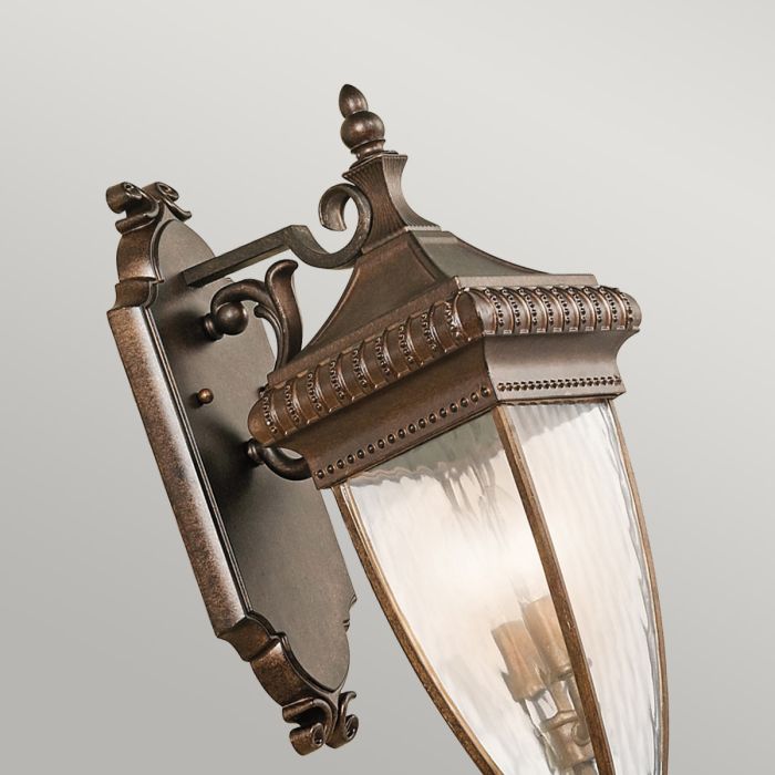 Venetian Rain 2 Light Medium Wall Lantern - Brushed Bronze