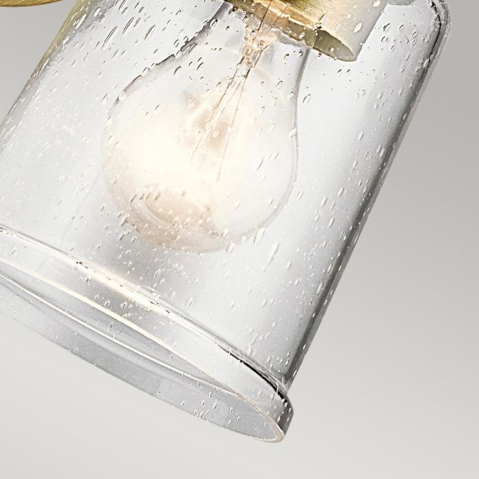 Waverly 1 Light Wall Light - Natural Brass