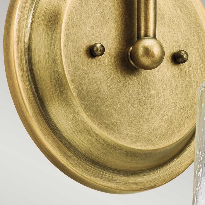 Waverly 1 Light Wall Light - Natural Brass