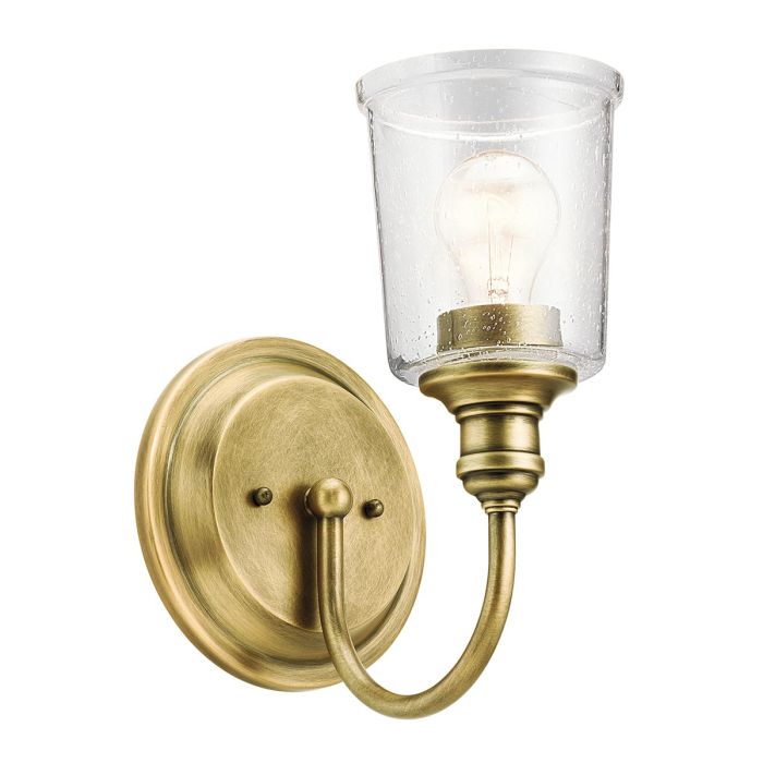 Waverly 1 Light Wall Light - Natural Brass