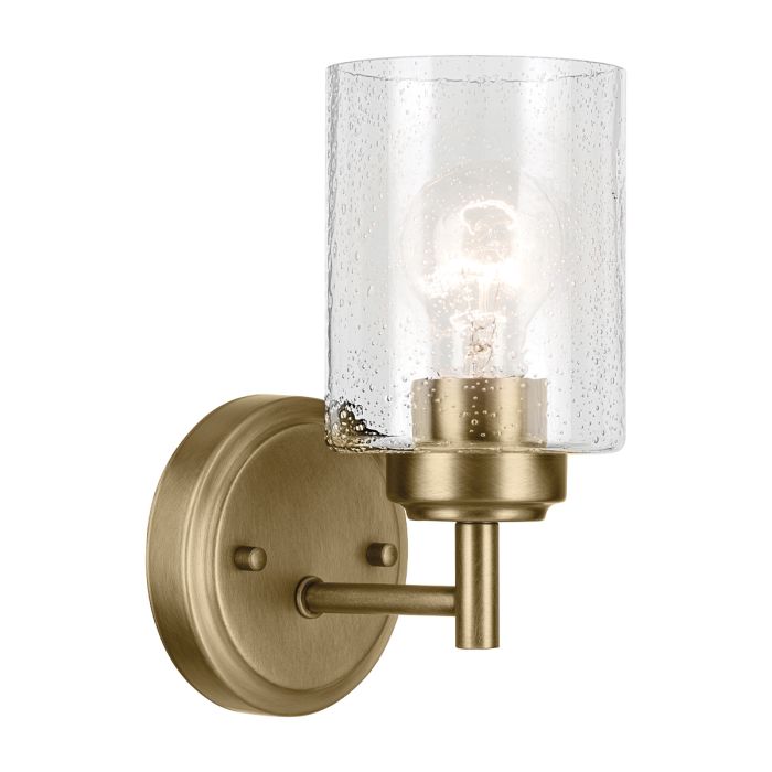Winslow 1 lt Wall Light - Natural Brass