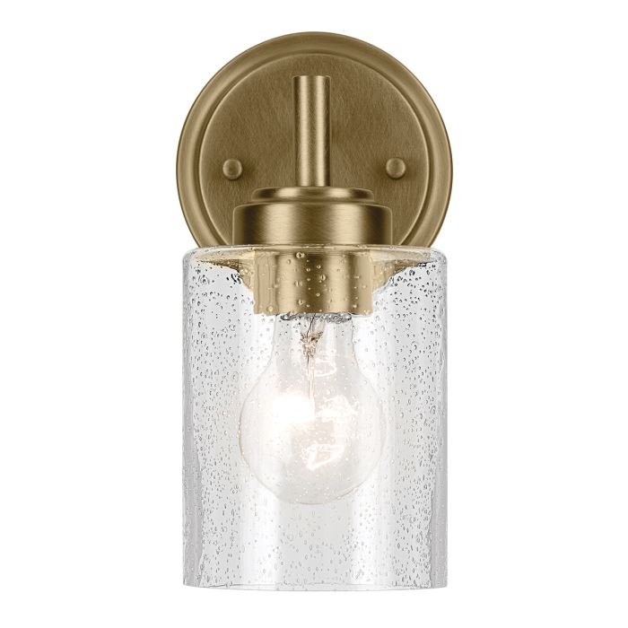 Winslow 1 lt Wall Light - Natural Brass