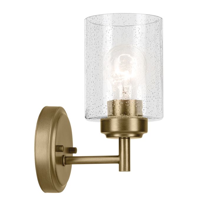 Winslow 1 lt Wall Light - Natural Brass