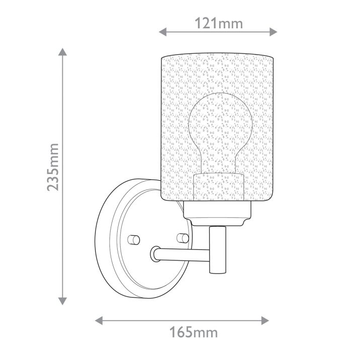 Winslow 1 lt Wall Light - Natural Brass