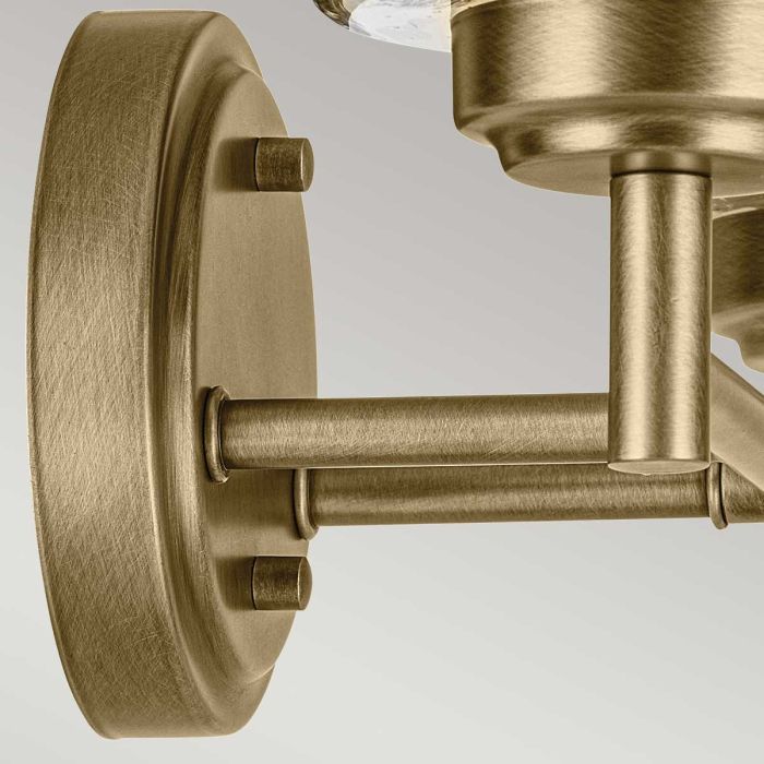 Winslow 2 lt Wall Light - Natural Brass