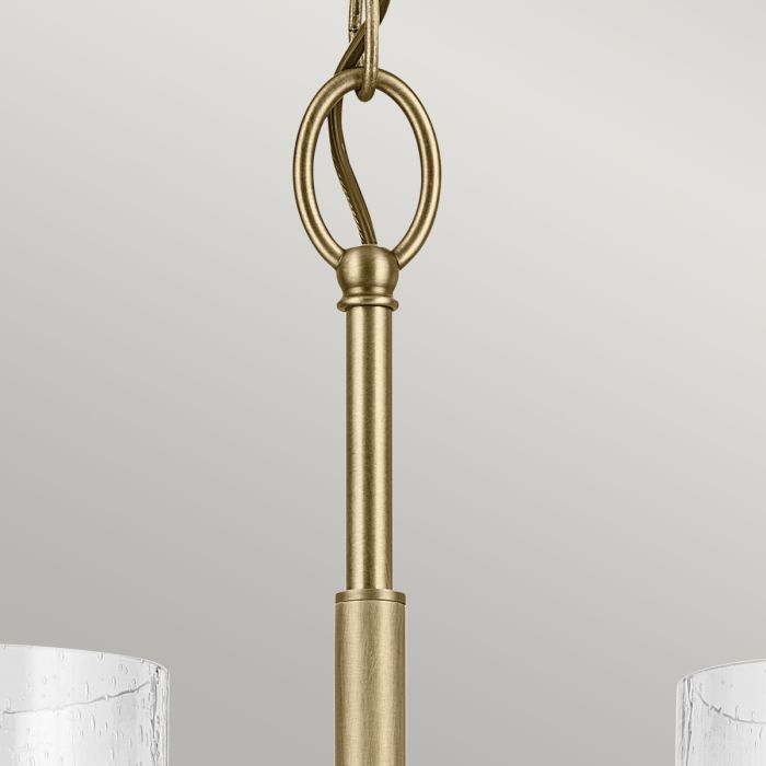 Winslow 5 lt Chandelier - Natural Brass