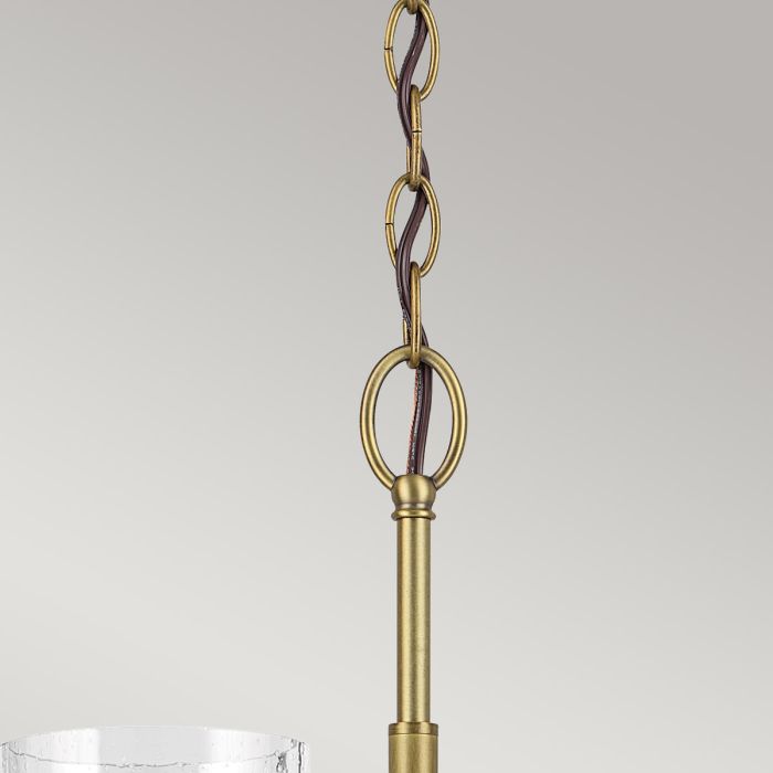 Winslow 6 lt Chandelier - Natural Brass