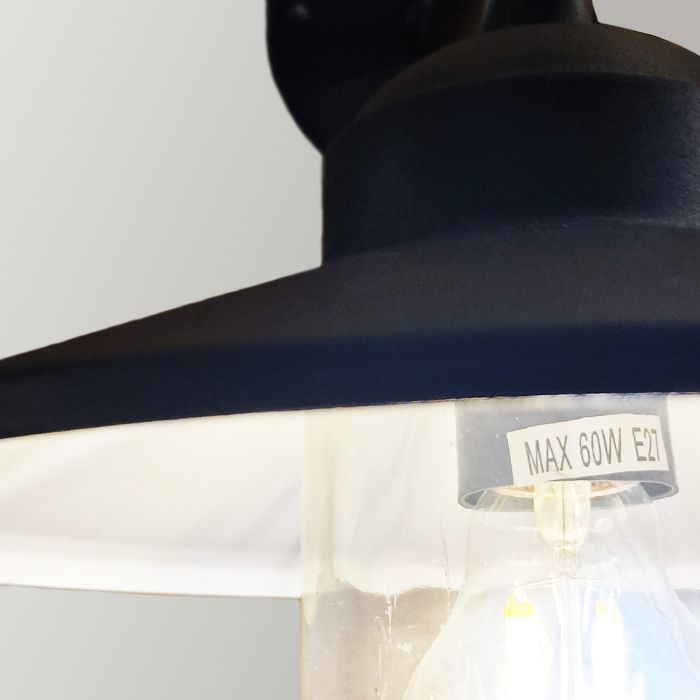 Klampenborg 1 Light Wall Lantern - Black