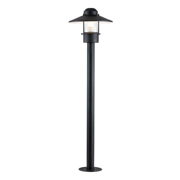 Klampenborg 1 Light Bollard - Black