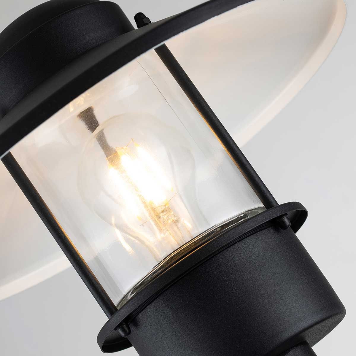 Klampenborg 1 Light Bollard – Black