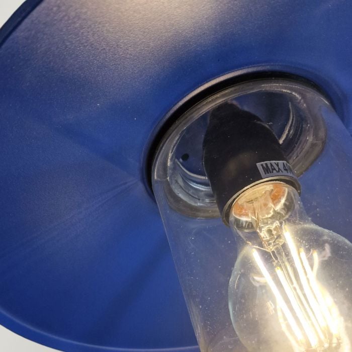 Klampenborg 1 lt Wall Lantern - Navy Blue